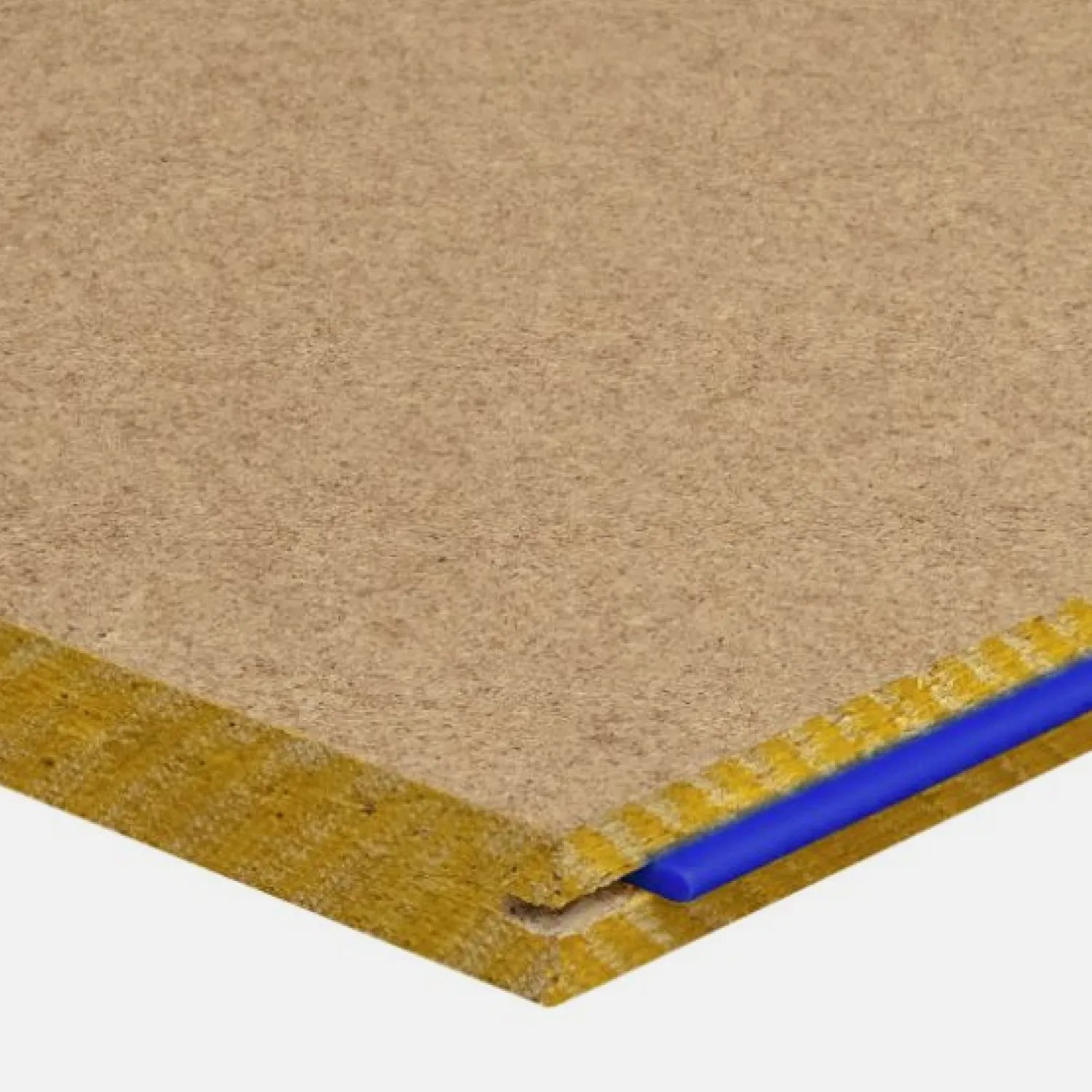 Close-up of a Blue tongue STRUCTAflor panel edge