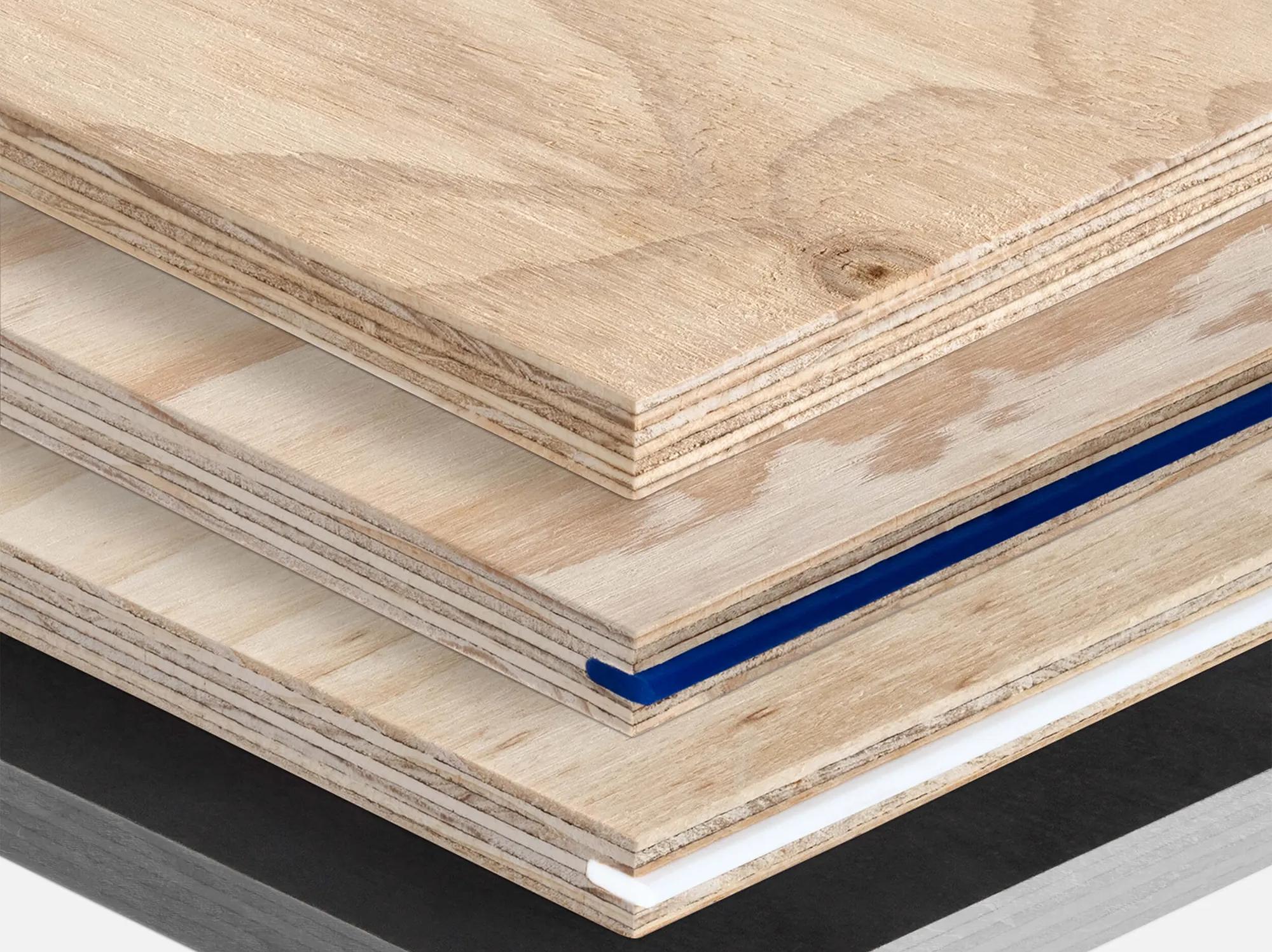 STRUCTAply panels stacked on top of each other