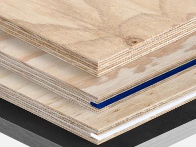 STRUCTAply panels stacked on top of each other