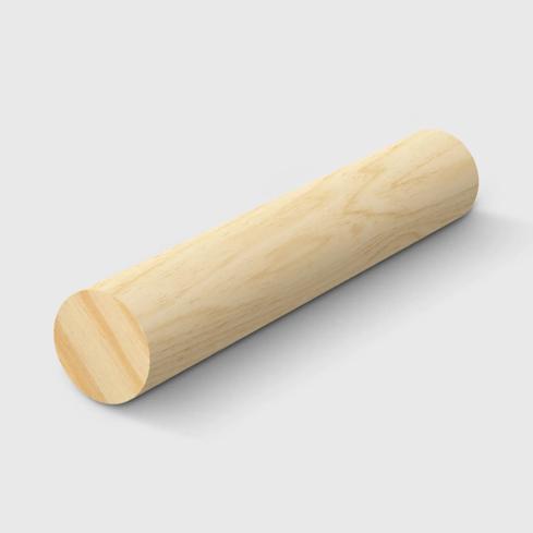 A cylindrical timber dowel in Clear Pine 19mm