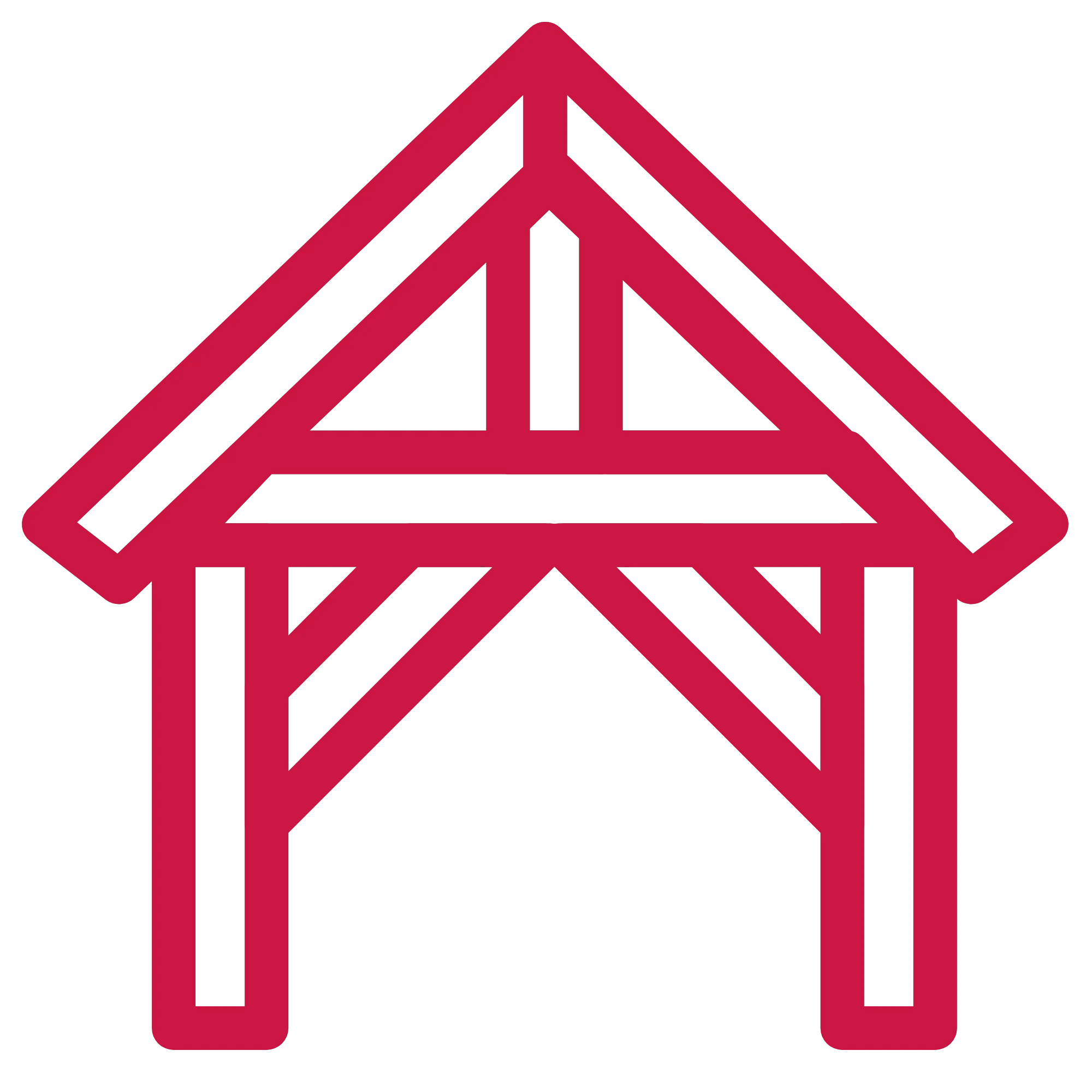 Framing and bracing icon