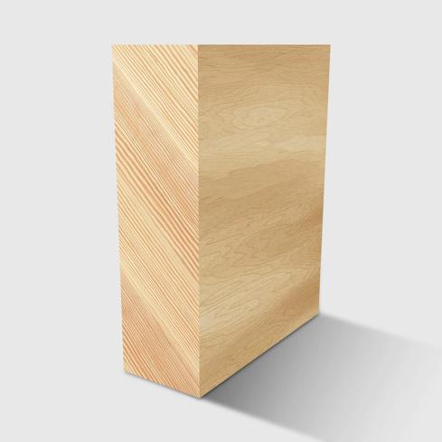 A rectangle timber moulding in Premium Pine 64 x 19mm