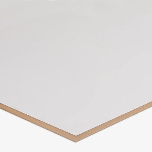 An MDF panel 9mm White