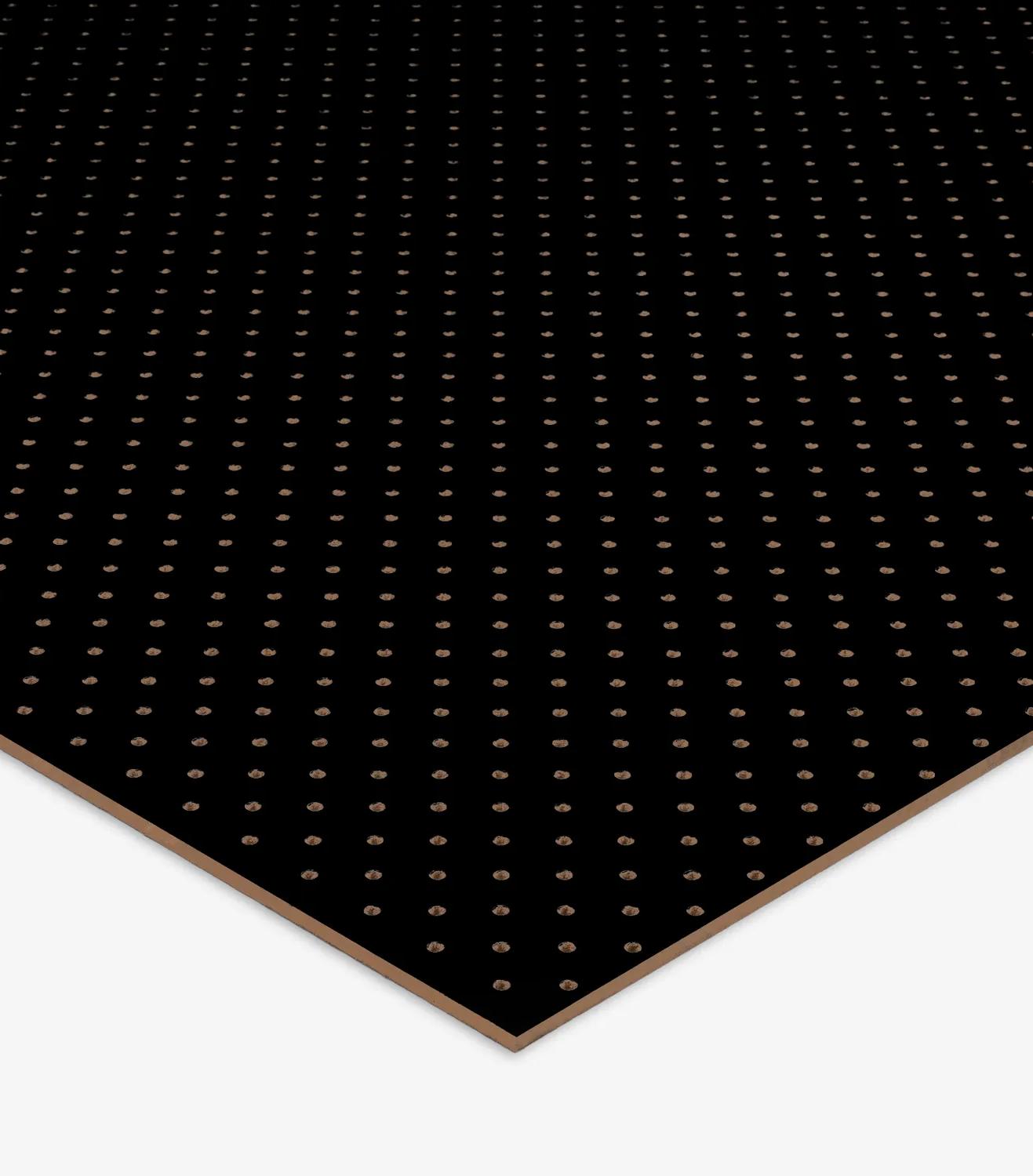 A MDF Pegboard panel in black