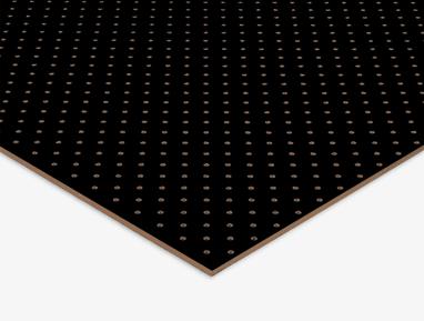 A MDF Pegboard panel in black