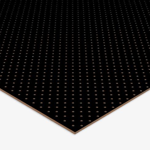 A MDF Pegboard panel in black