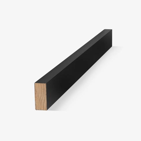 Porta Everyday Materials 2 x 1 black vinyl batten accessory