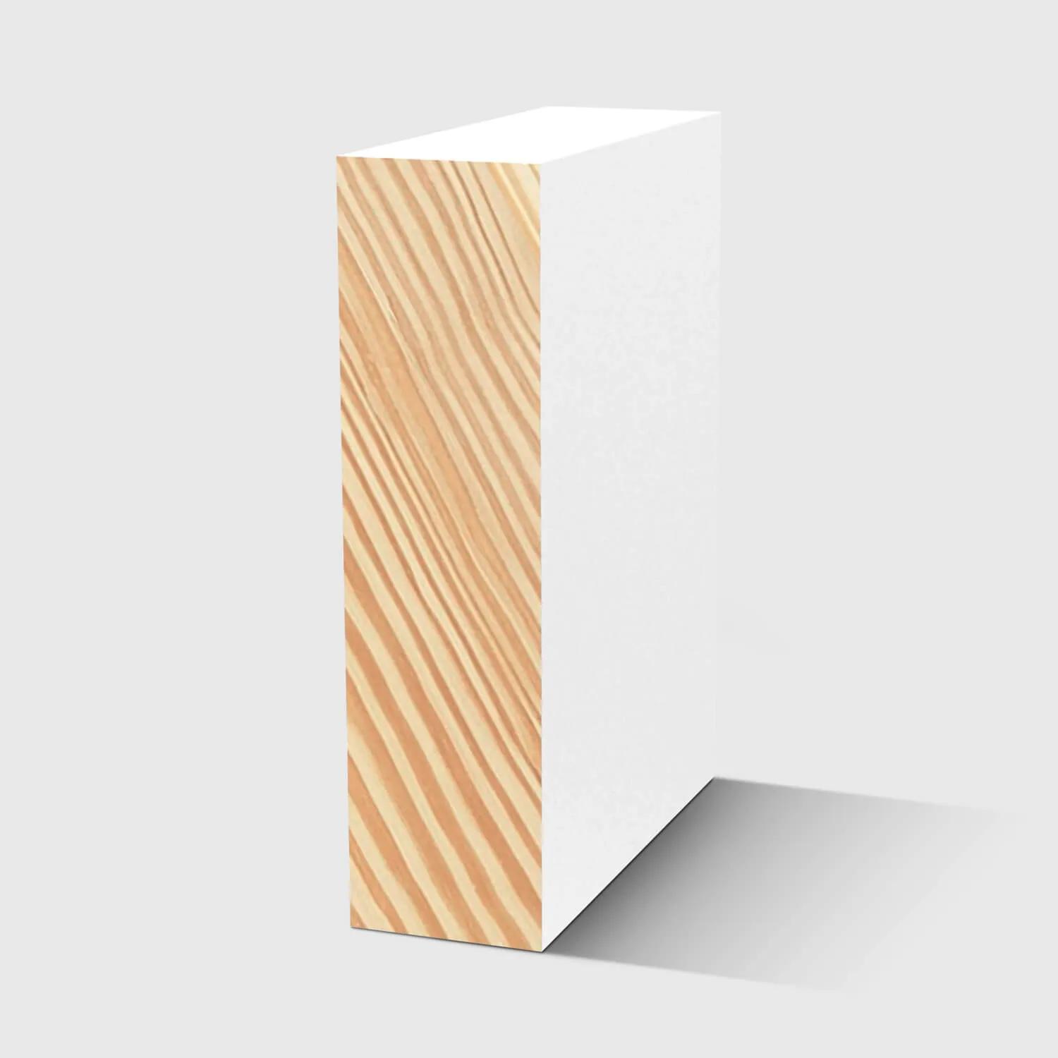 A rectangle timber moulding in Primed FJ Pine 67 x 18mm