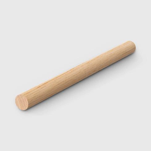 A cylindrical timber dowel in Eucalyptus Grandis 8mm