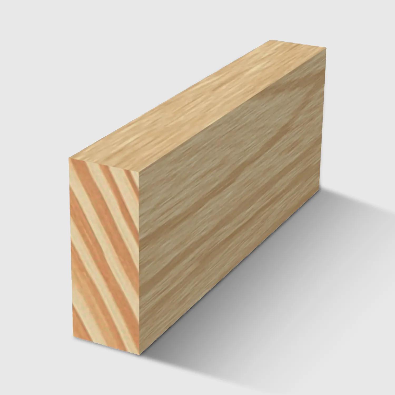 A rectangle moulding in Clear Pine 20 x 8mm 1.2m