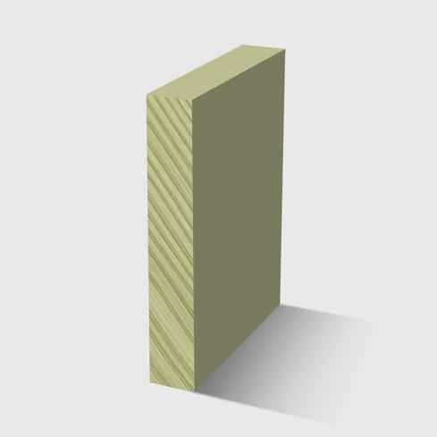 A rectangle timber moulding in H3 Primed Pine 66 x 11mm