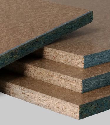 A stack of STRUCTApanel smooth panel corner with blue edge