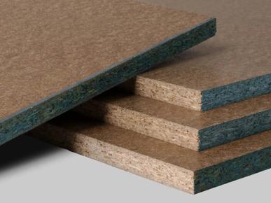A stack of STRUCTApanel smooth panel corner with blue edge