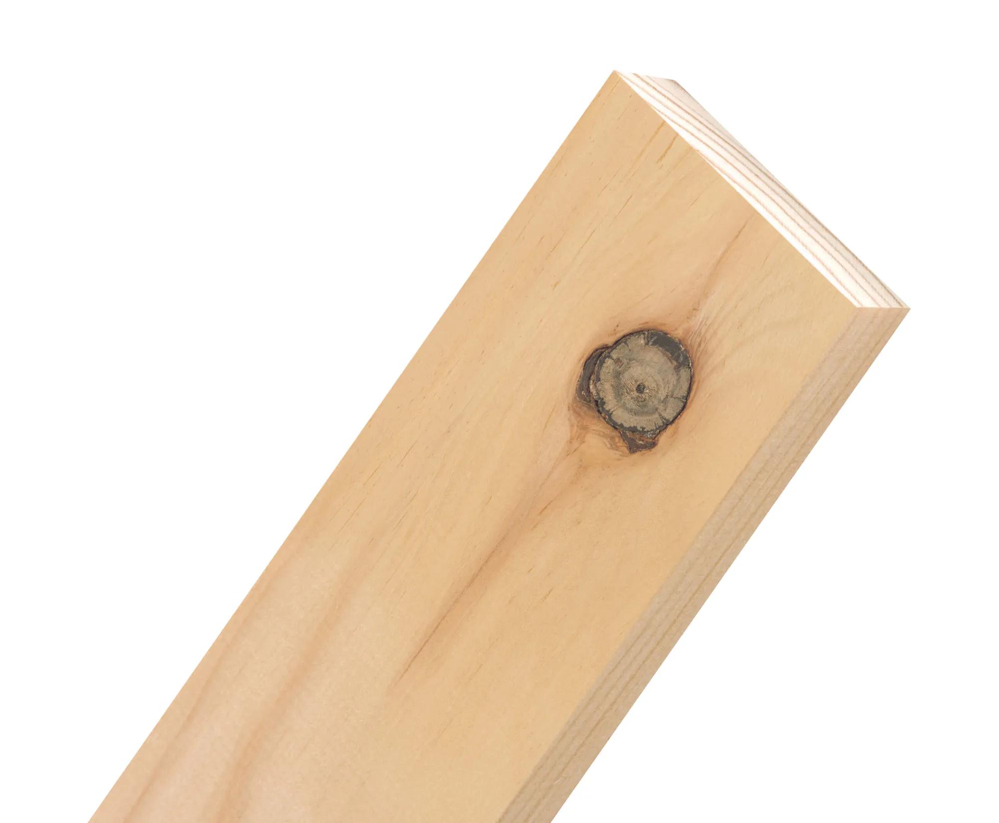 Close-up of a General Purpose timber board angled against a white background