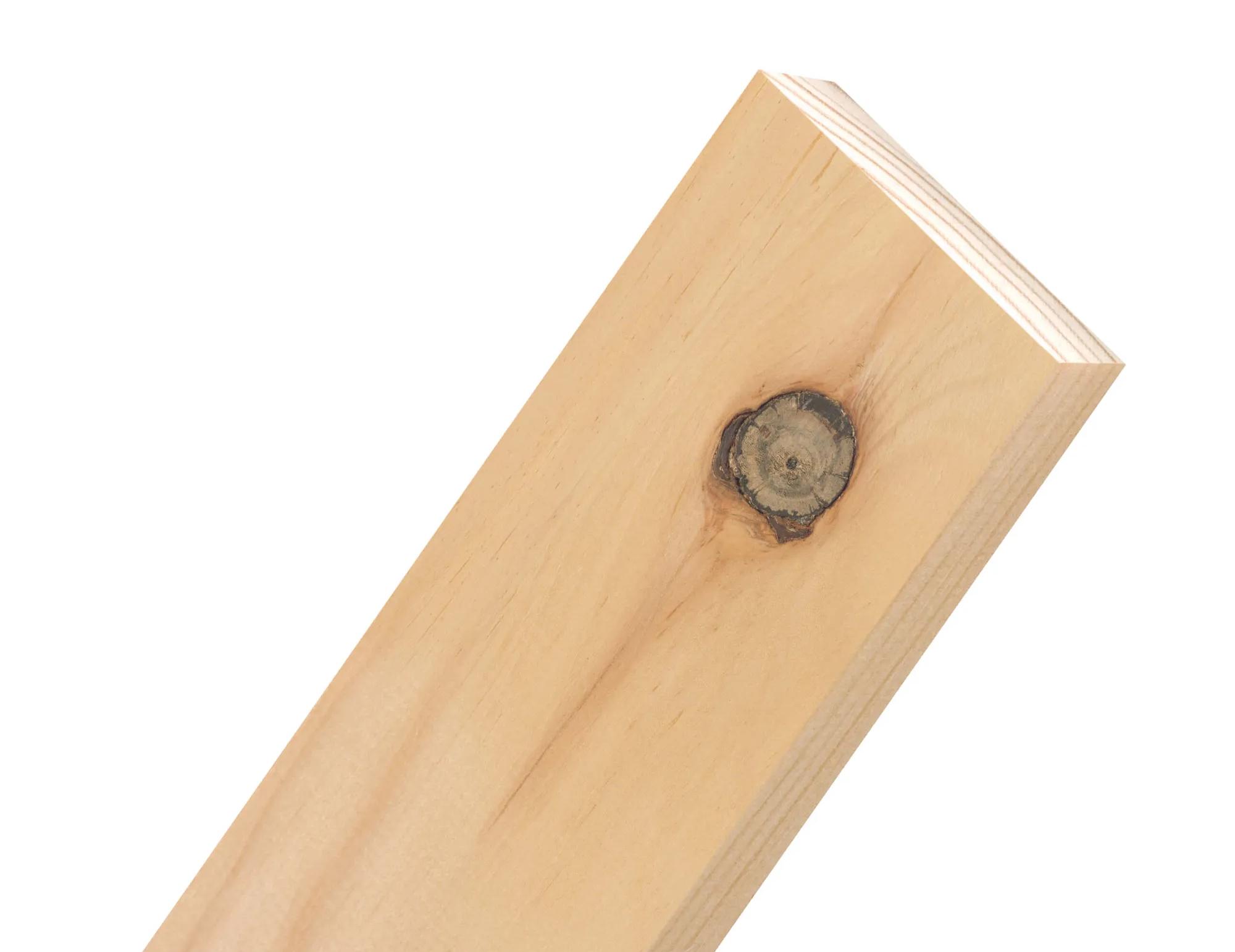 Close-up of a General Purpose timber board angled against a white background