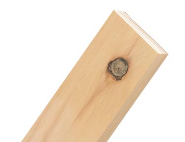 Close-up of a General Purpose timber board angled against a white background