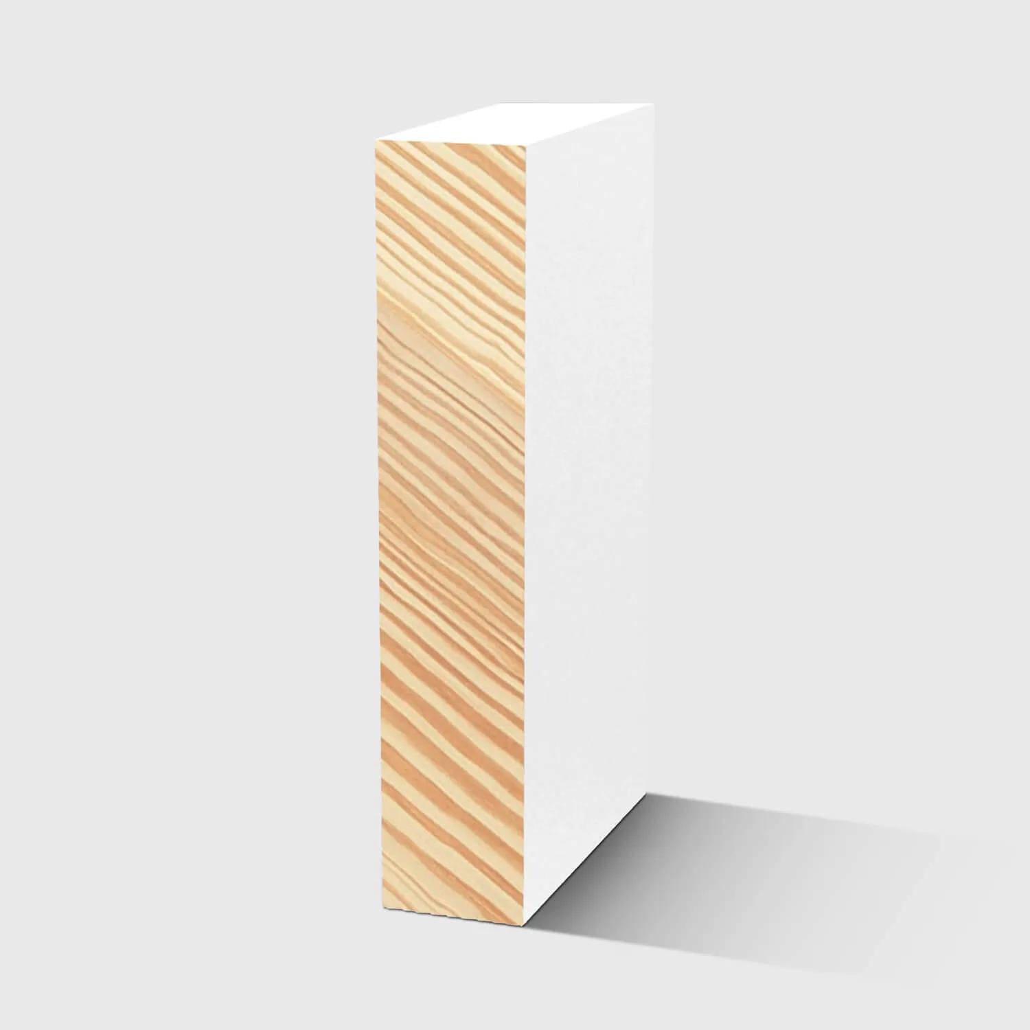 A rectangle timber moulding in Primed FJ Pine 92 x 18mm