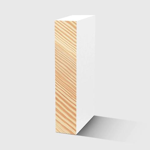A rectangle timber moulding in Primed FJ Pine 92 x 18mm