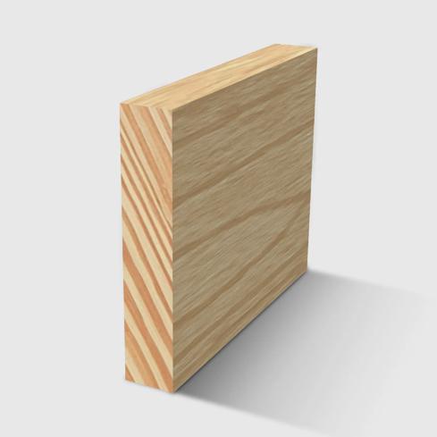 A rectangle moulding in Clear Pine 40 x 8mm 1.2m