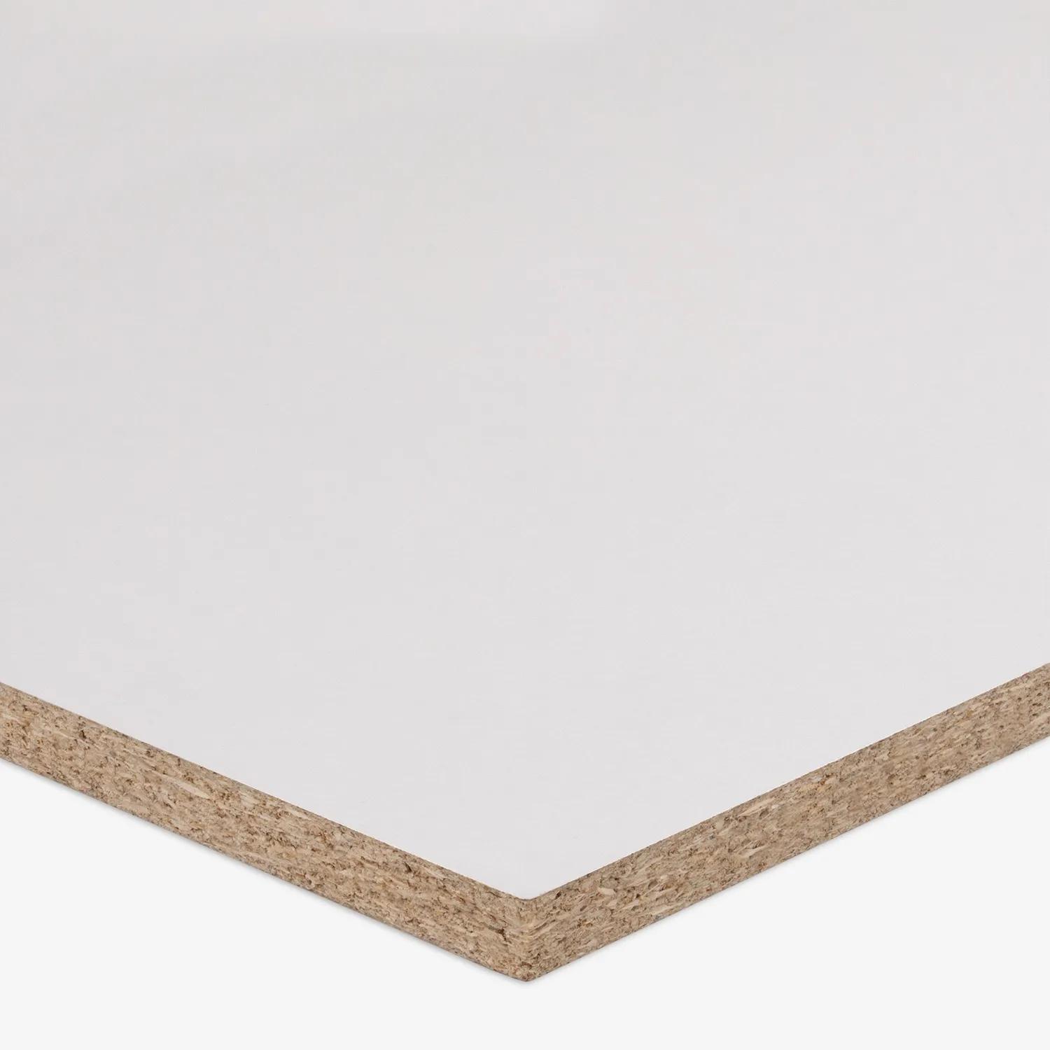 A particleboard panel 18mm White