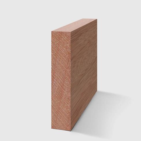 A rectangle timber moulding in Meranti 140 x 29mm