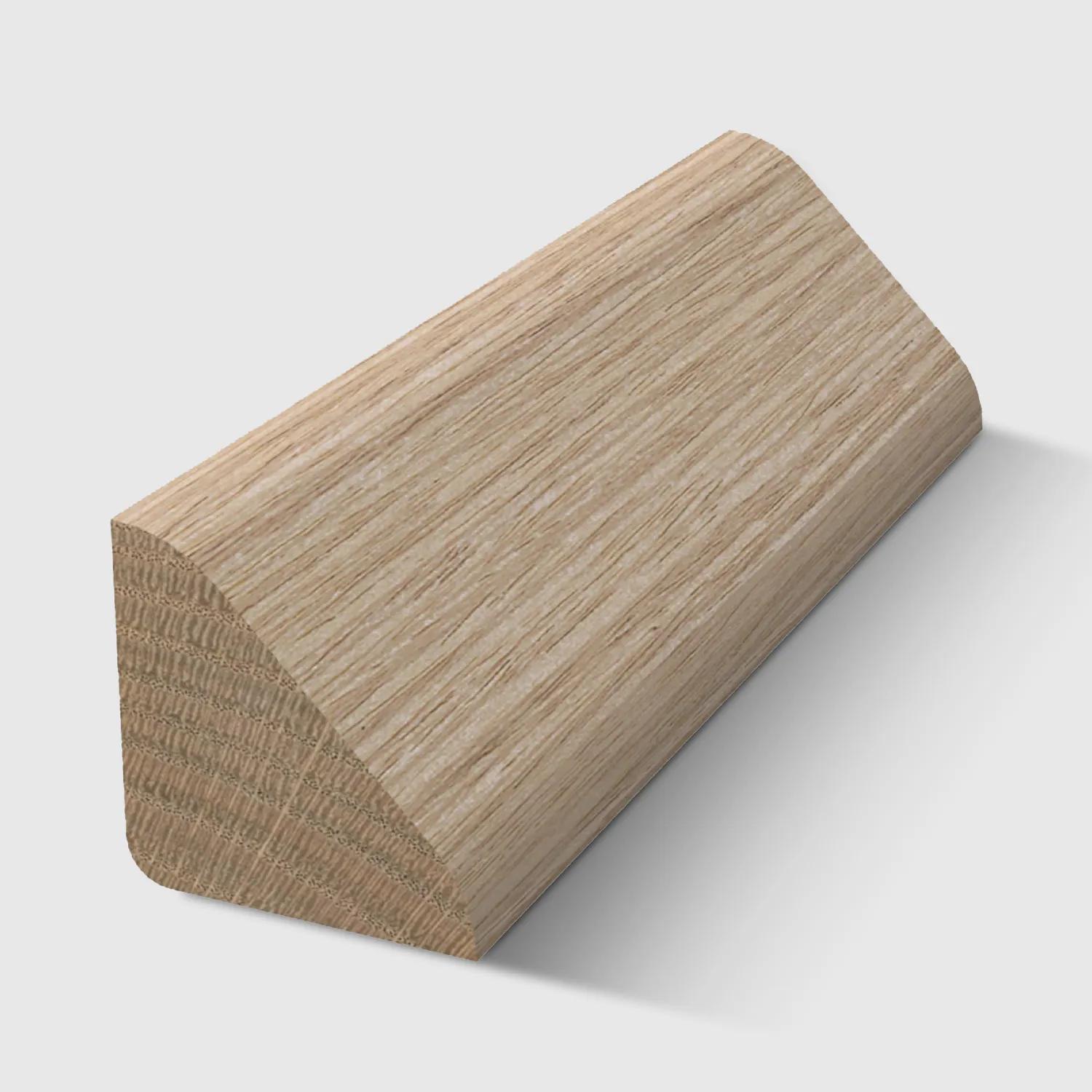 A triangular corner timber moulding in Tasmanian Oak 12 x 12mm 2.4m