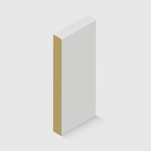 A rectangle moulding in MDF 110 x 18mm