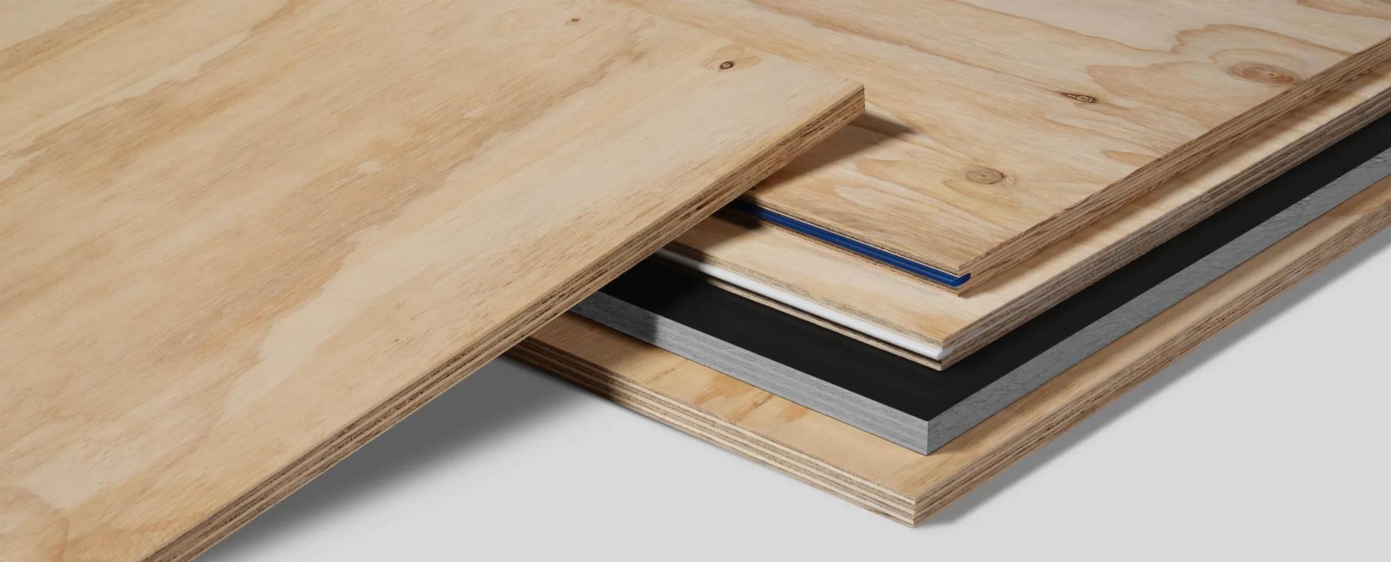 STRUCTAply panels stacked on top of each other