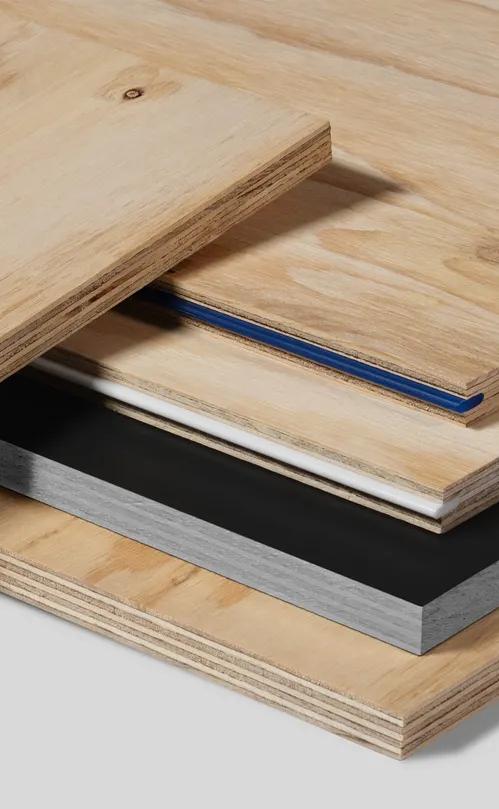 STRUCTAply panels stacked on top of each other