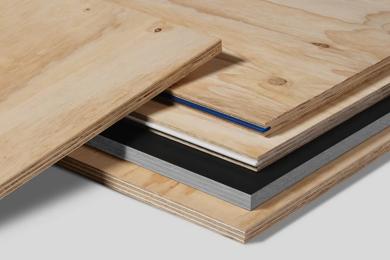 STRUCTAply panels stacked on top of each other