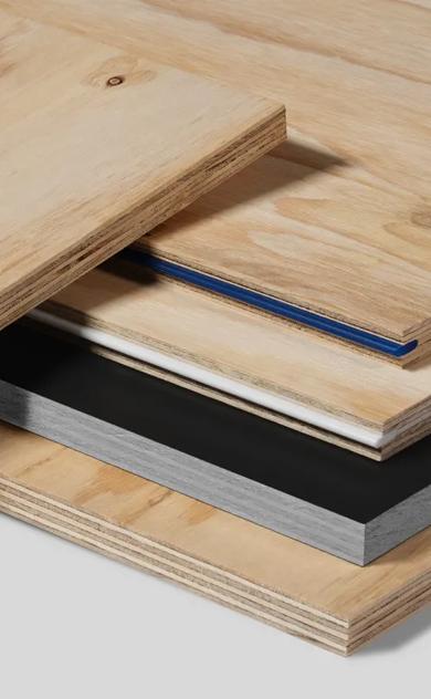 STRUCTAply panels stacked on top of each other