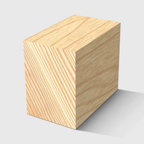 A rectangle timber moulding in General Purpose Pine 42 x 30mm