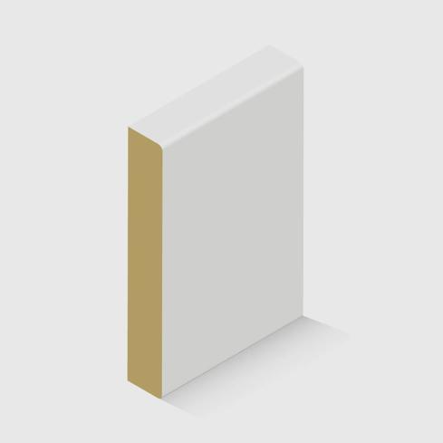 A rectangle moulding in MDF 92 x 12mm