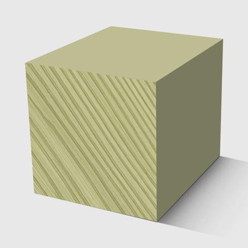 A rectangle timber moulding in H3 Primed Pine 42 x 42mm