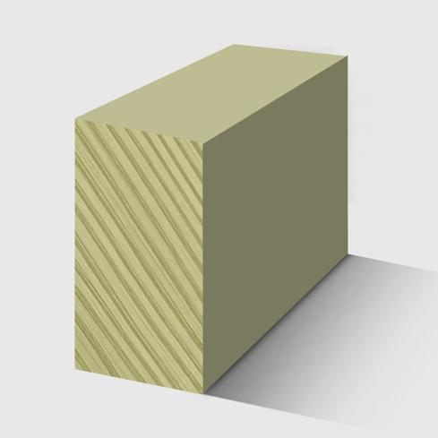 A square timber moulding in H3 Primed Pine 31 x 18mm