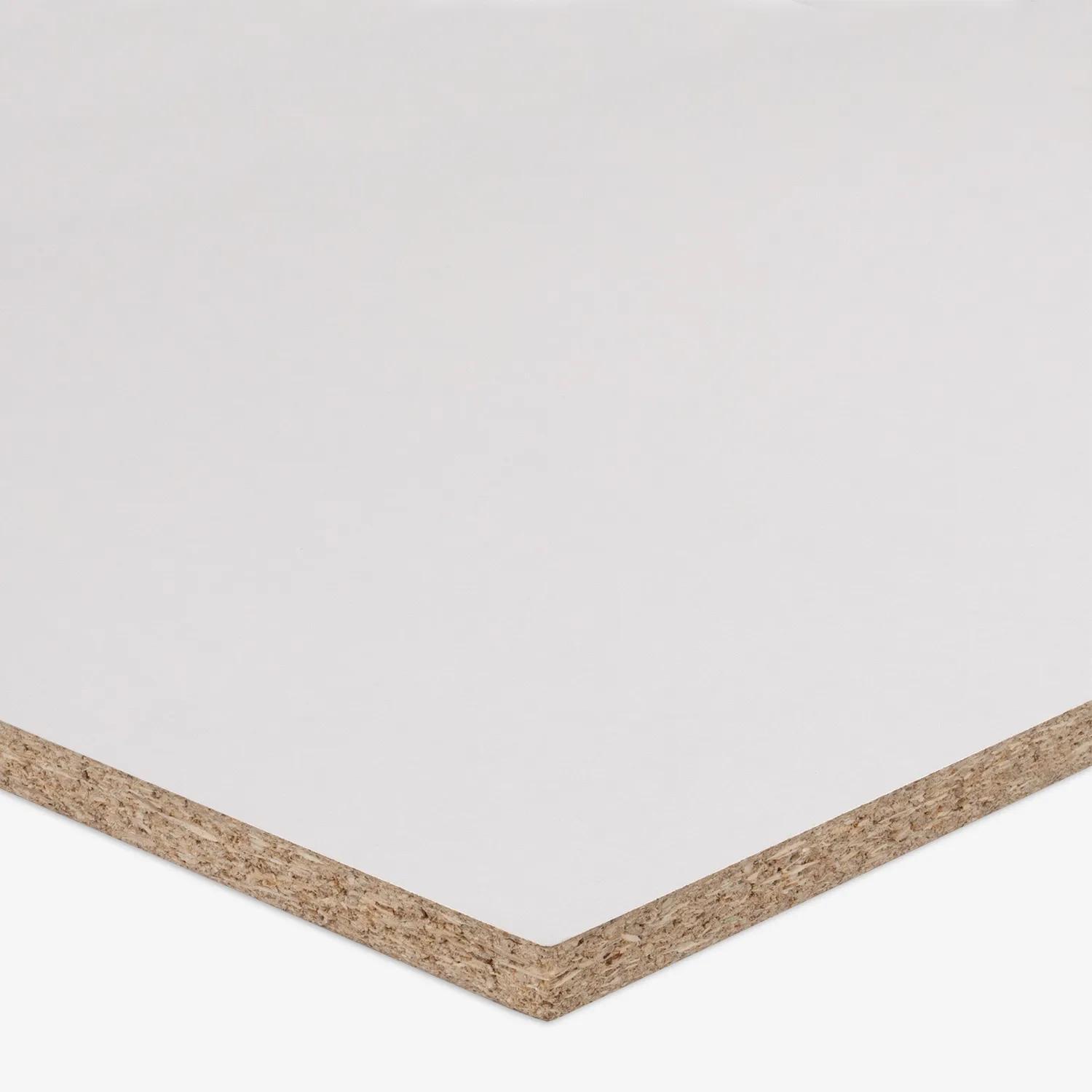 A particleboard panel 16mm White