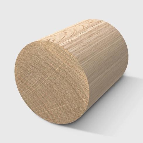 A cylindrical timber dowel in Tasmanian Oak 43 x 43mm