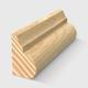 A timber moulding with a decorative concave and convex curved profile in Clear Pine 18 x 11mm 2.4m