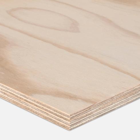 CUSTOMply Non-Structural plywood panel, 25mm thick, 3000 x 1200mm sheet, 9-ply
