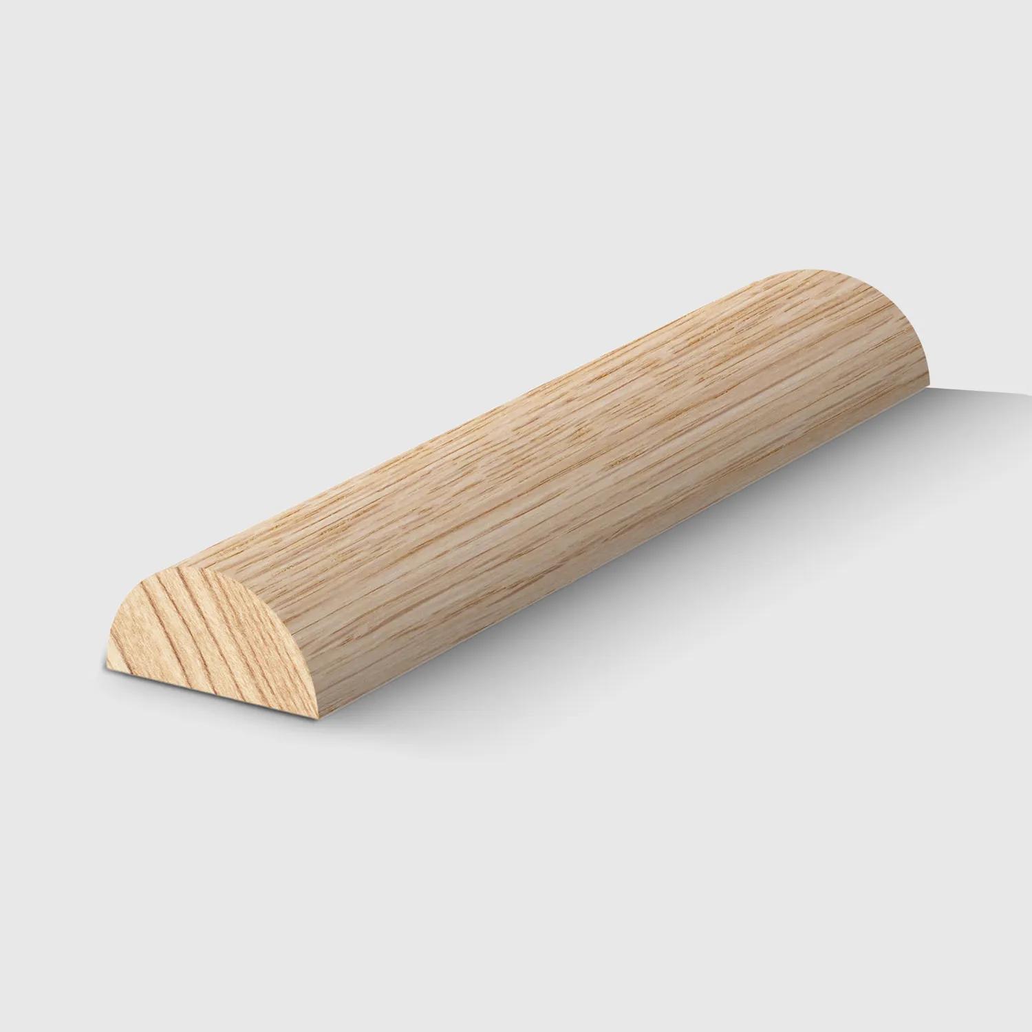 A timber moulding with a half round profile in Tasmanian Oak 15 x 7mm 2.4m