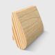 A imber moulding with a smooth convex curve extending from the base to a flat top edge in Clear Pine 40 x 18mm 3.0m
