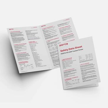 Safety protocol instructions on paper