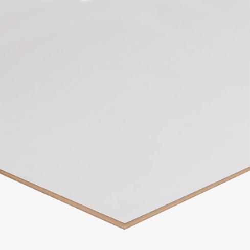An MDF panel 6mm White