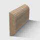 A  timber moulding with a curved top and bottom in Tasmanian Oak 30 x 8mm