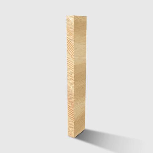 A rectangle timber moulding in Premium Pine 285 x 19mm
