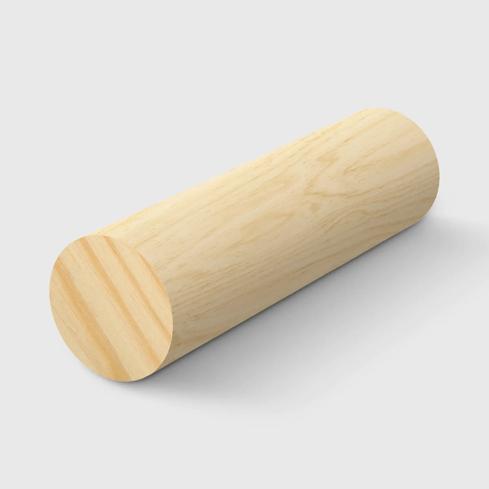 A cylindrical timber dowel in Clear Pine 28.6mm