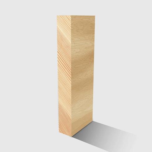 A rectangle timber moulding in Premium Pine 140 x 19mm