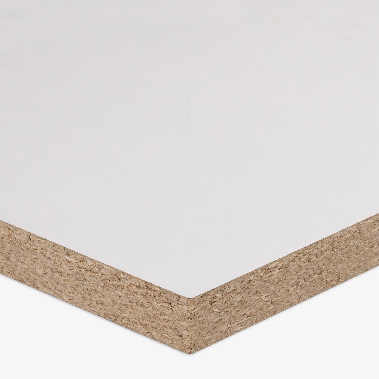 A particleboard panel 38mm White