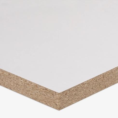 A particleboard panel 38mm White