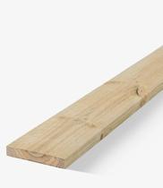 Porta H4 treated pine fence post with bracket, 150 x 25mm